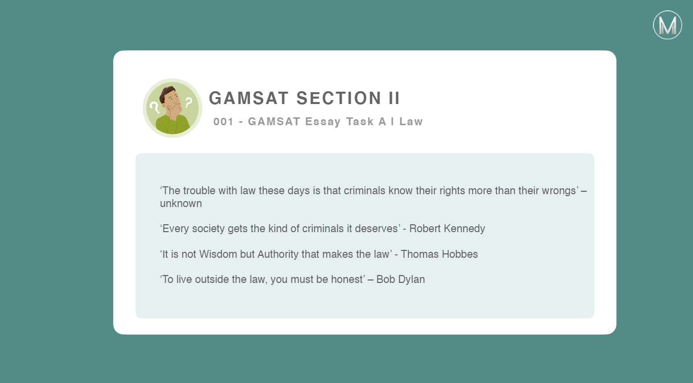 GAMSAT S2 Law